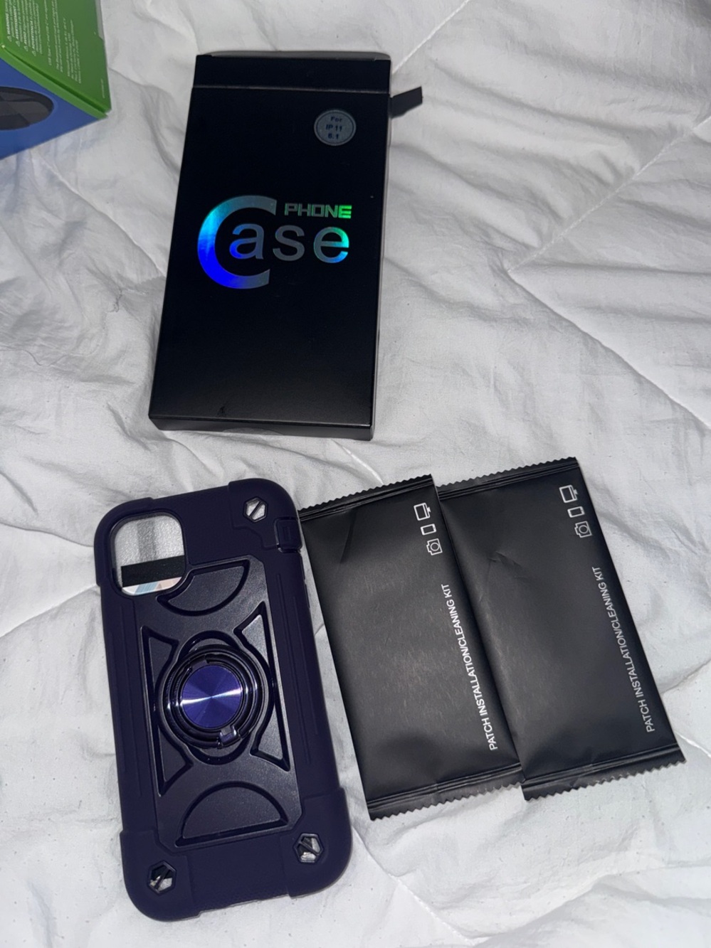 Phone Case Box - Black with Holographic Logo